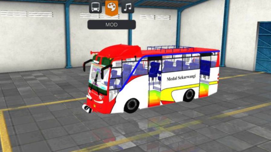 Mod Bussid Bus Medal Sekarwangi Medium Metromini