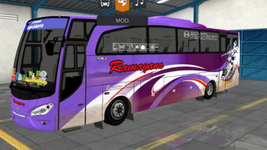 Mod Bussid Bus Ramayana JBHD Kuler