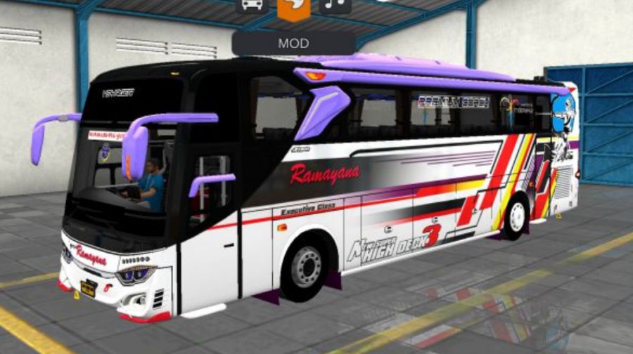 Mod Bussid Bus Ramayana HDD SG