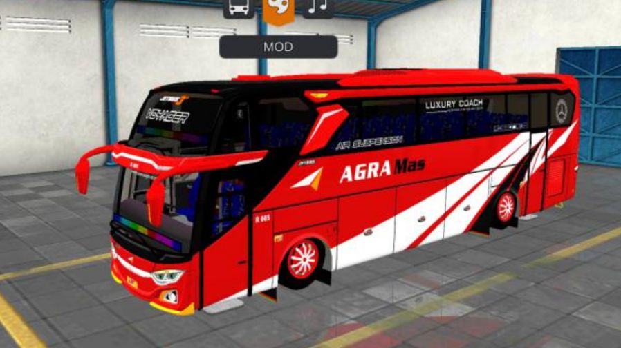 Mod Bussid Bus Agra Mas JB3+ Voyager RK8