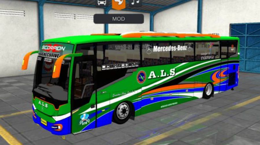 Mod Bussid Bus Scorpion X ALS