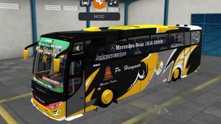 Mod Bussid Bus PO Haryanto HD