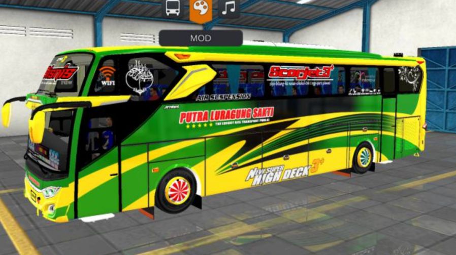 Mod Bussid Bus Putra Luragung JB3+ Voyager Hino RK