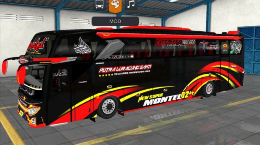 Mod Bussid Bus Putra Luragung JB3+ SHD Voyager