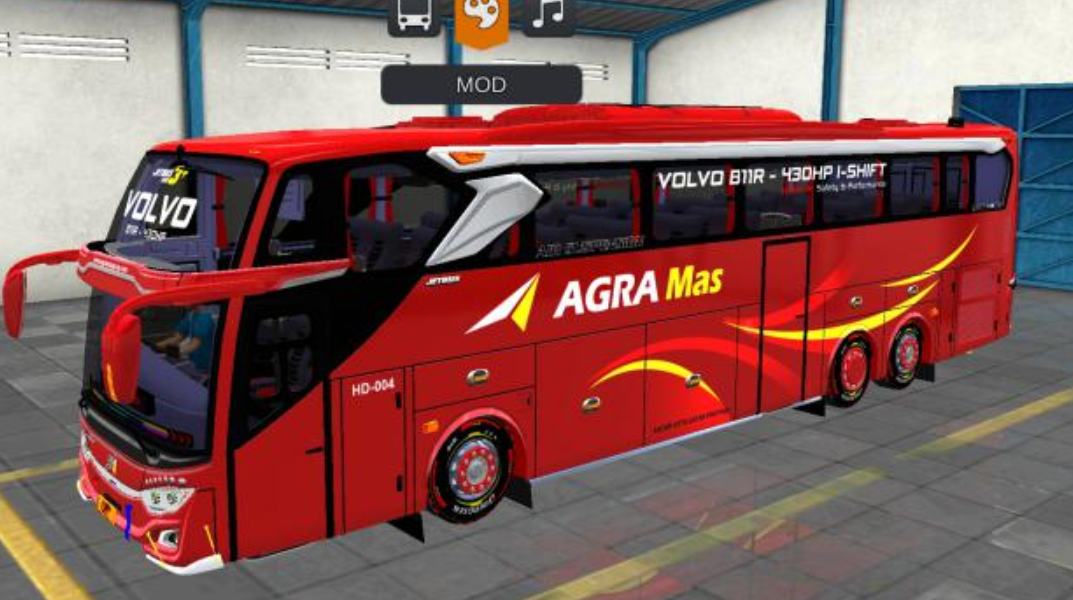 Mod Bussid Bus Agra Mas JB3+ Tronton Volvo B11R