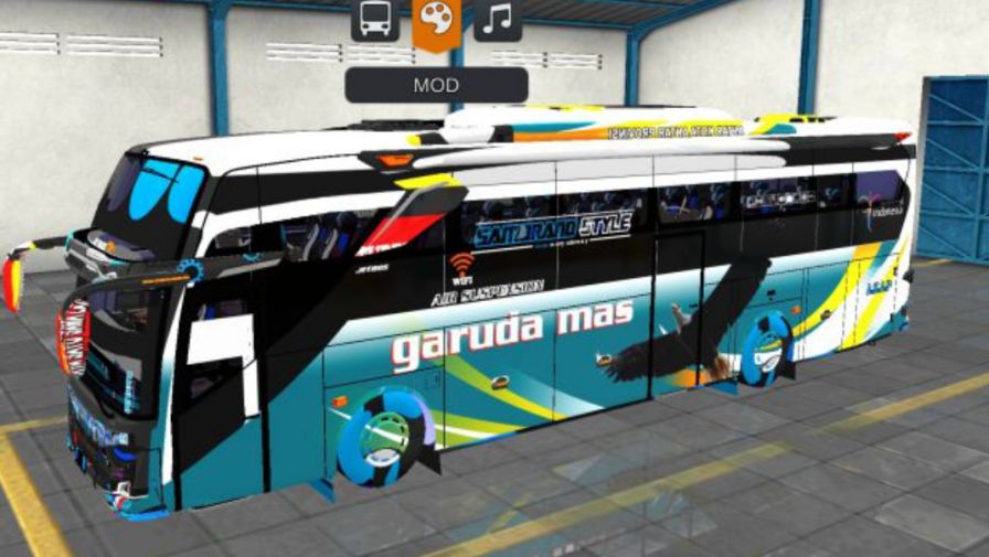 Mod Bussid Bus Garuda Mas JB3+ SHD Hino RK