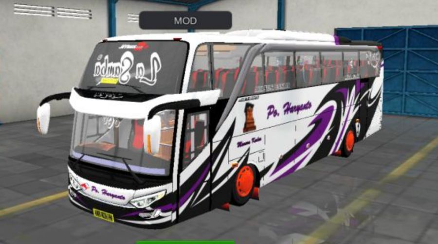 Mod Bussid Bus JB3+ SHD Haryanto La Samba