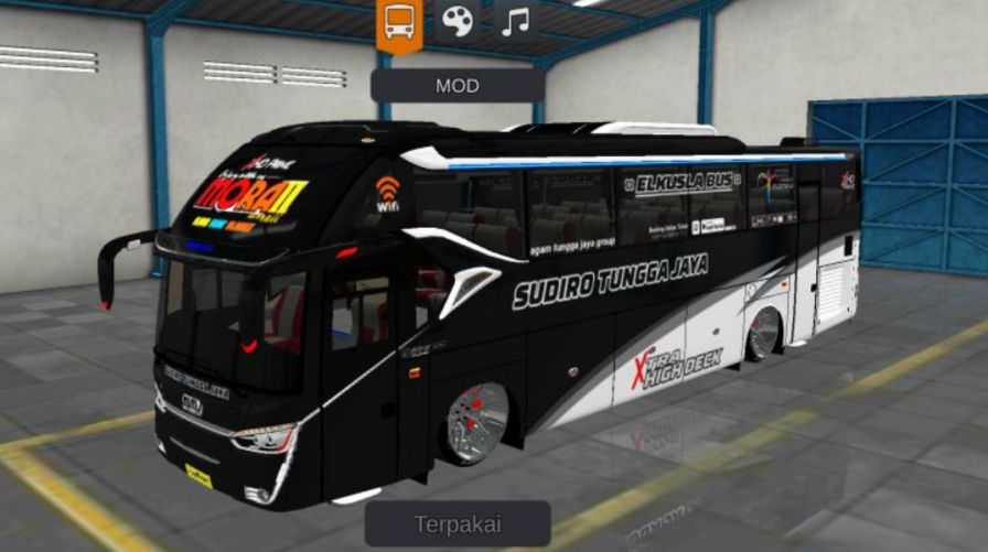 Mod Bussid Bus Racing STJ Black