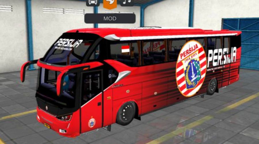 Mod Bussid Bus SR2 Hino Persija