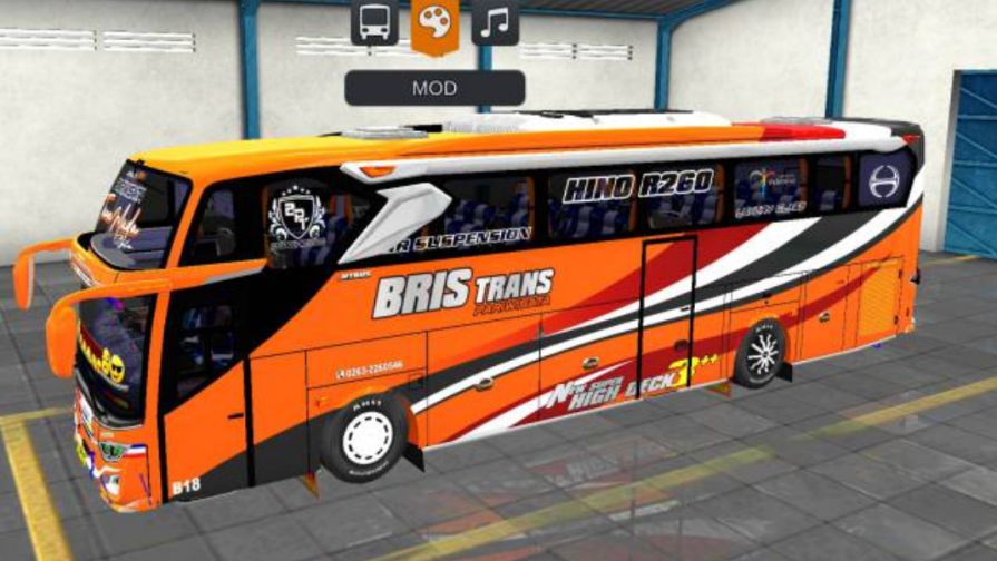 Mod Bussid Bus Bris Trans JB3+ SHD Hino RK