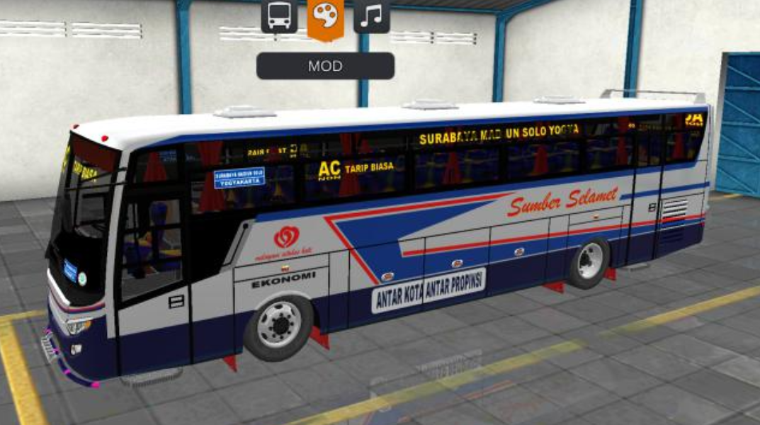 Mod Bussid Bus Sumber Selamat Trisakti Titanium