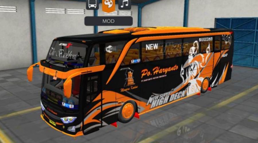 Mod Bussid Bus JB3+ SHD Haryanto