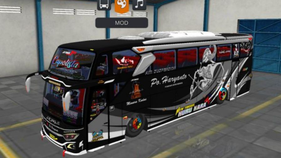 Mod Bussid Bus JB3+ Super High Decker Haryanto