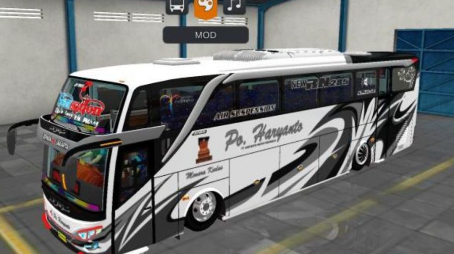 Mod Bussid Bus JB2+ SHD Hino RK Haryanto