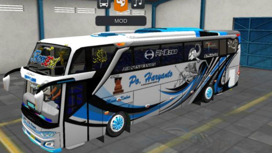 Mod Bussid Bus PO Haryanto JB3+ Non Facelift V2