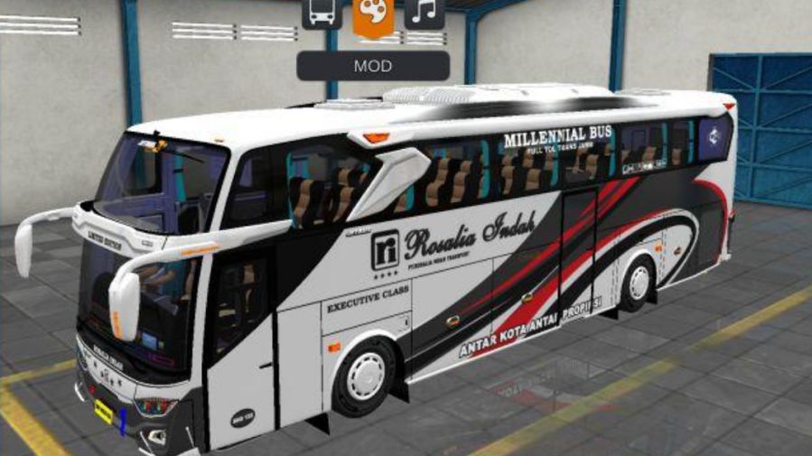 Mod Bussid Bus Rosalia Indah JB3+ SHD Hino RK