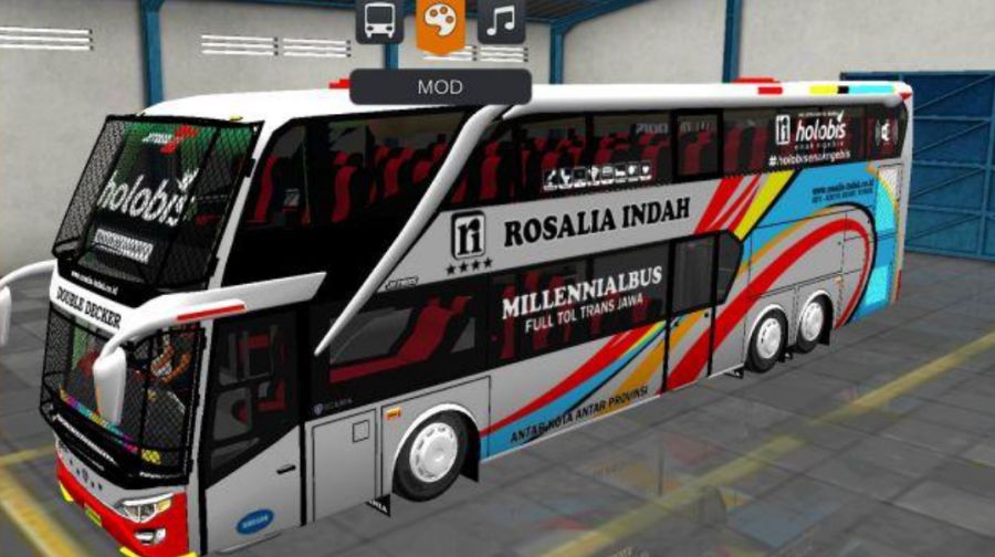 Mod Bussid Bus Rosalia Indah JB2+ SDD