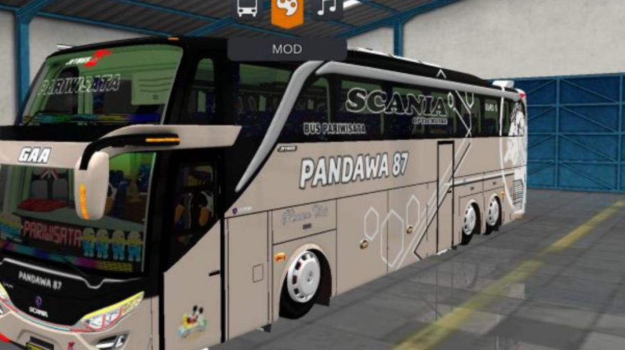 Mod Bussid Bus SHD JB2 Tronton Pandawa 87