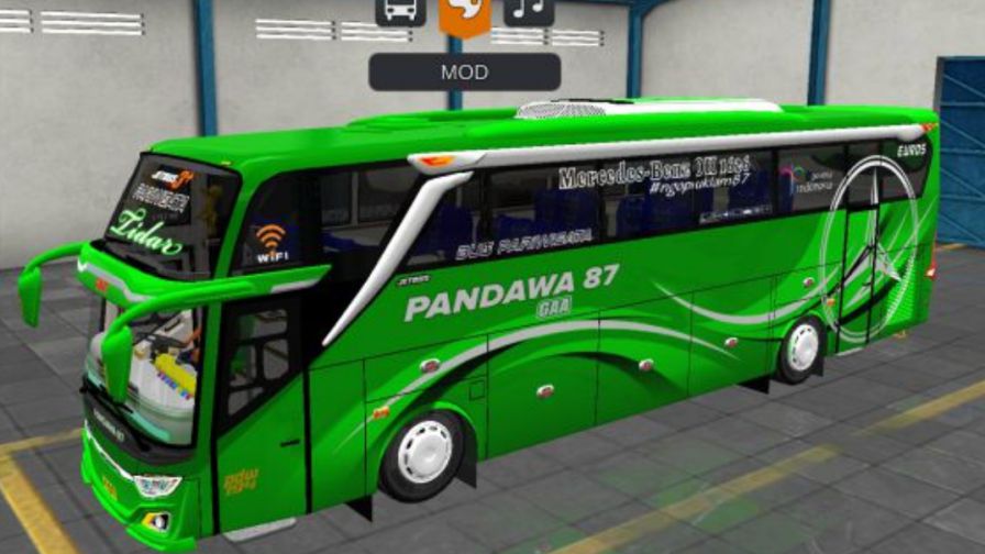 Mod Bussid Bus SHD Facelift Winglet Pandawa 87