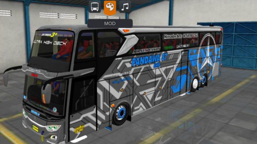 Mod Bussid Bus UHD Mercy Pandawa 87