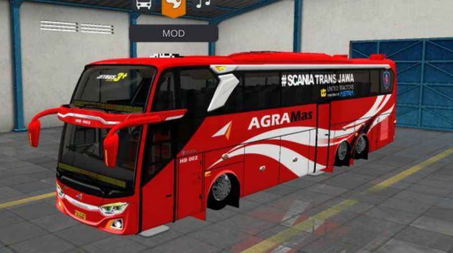 Mod Bussid Bus Agra Mas JB3+ SHD Facelift Tronton Voyager