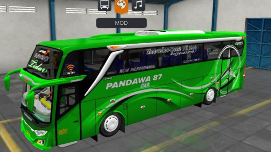 Mod Bussid Bus AKAP Pandawa 87 SHD Facelift Winglet