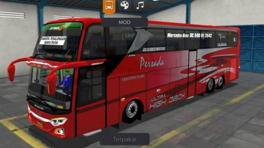 Mod Bussid Bus Mercedes Benz UHD Persada