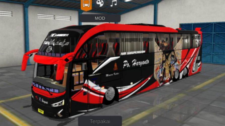 Mod Bussid Bus Full Strobo PO Haryanto