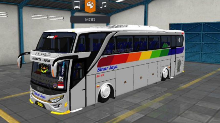 Mod Bussid Bus Sinar Jaya JB2+ SHD Hino RK