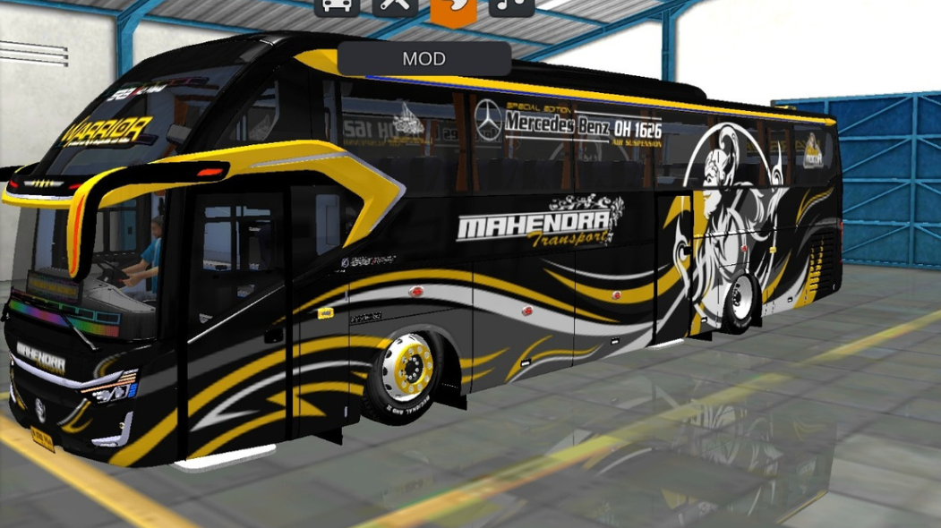 Mod Bussid Bus SR3 Ultimate Mahendra