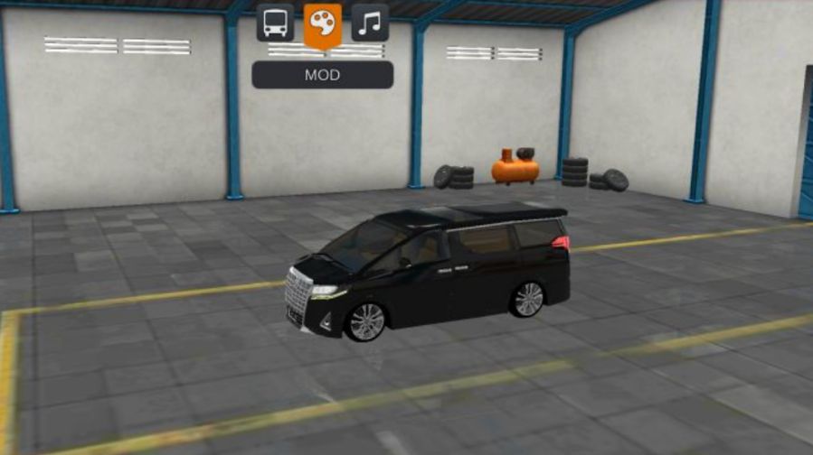 Mod Bussid Mobil Toyota Alphard Single Glass Roof Black