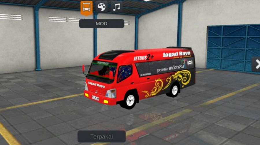 Mod Bussid Mobil Elf Travel Pesona Indonesia Merah