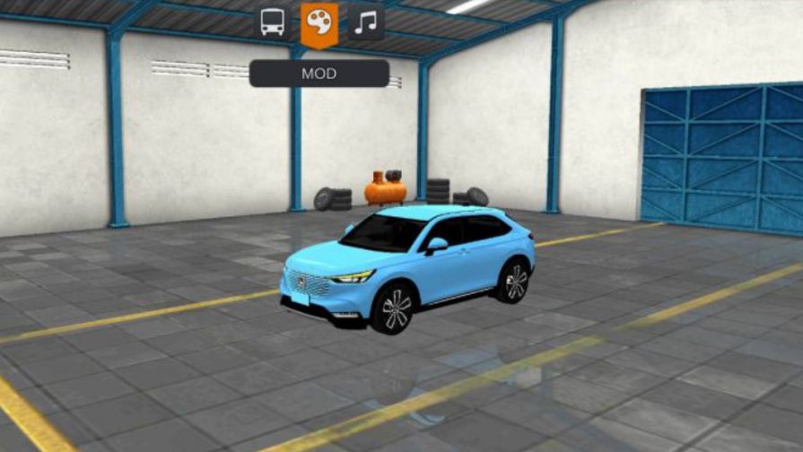 Mod Bussid Mobil Honda HR-V 2022 Blue