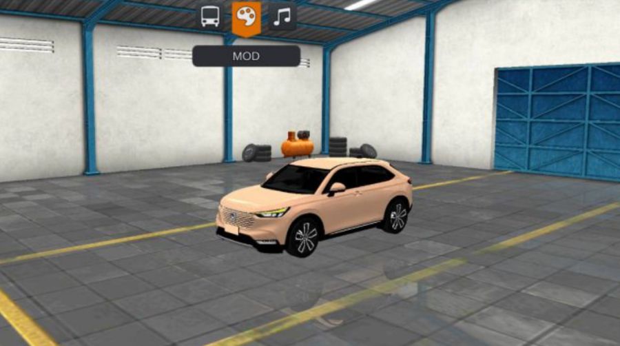 Mod Bussid Mobil Honda HR-V 2022 Cream