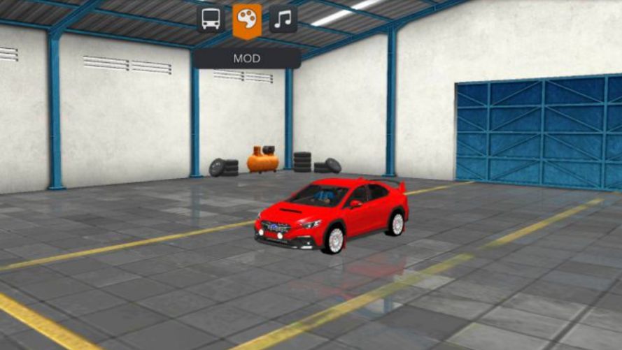 Mod Bussid Mobil Subaru WRX Sedan 2023 Red