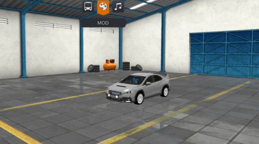 Mod Bussid Mobil Subaru WRX Sedan 2023 Grey