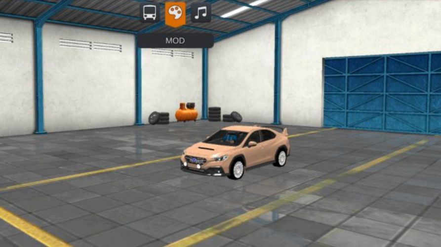 Mod Bussid Mobil Subaru WRX Sedan 2023 Gold