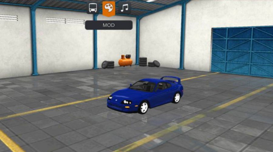 Mod Bussid Mobil Toyota Supra Blue