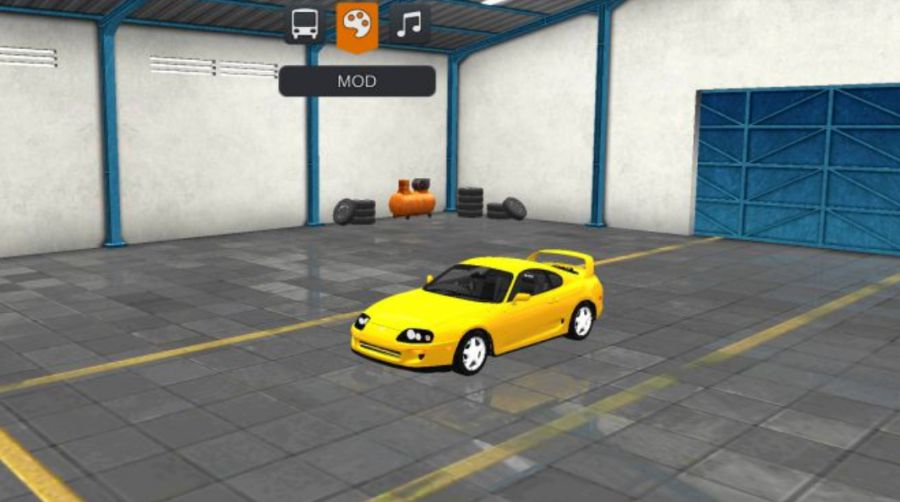 Mod Bussid Mobil Toyota Supra Yellow